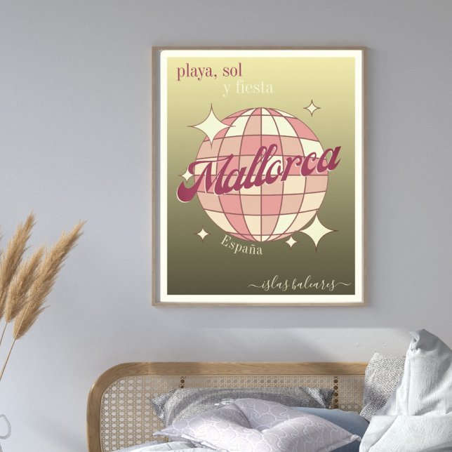 Mallorca spain balearic Island gold Poster (Creator Uploaded)