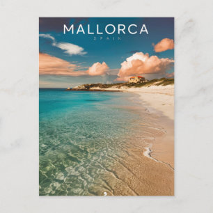 Mallorca, Spain Beach Travel Postcard