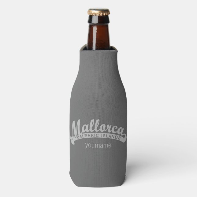 MALLORCA Spain custom drink coolers (Bottle Front)