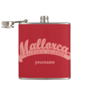 MALLORCA Spain custom monogram flasks