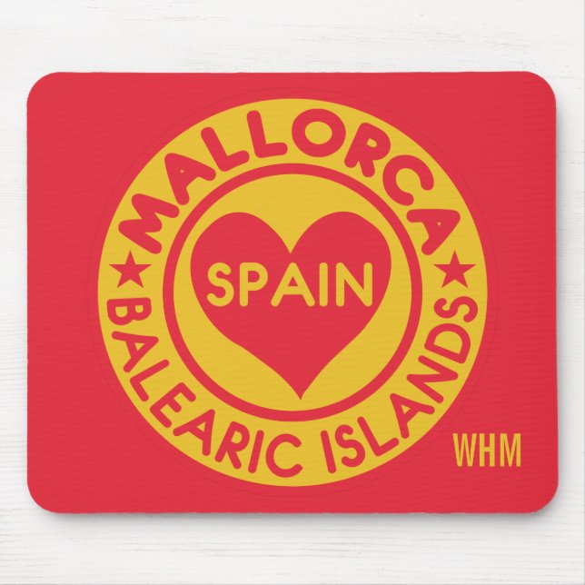MALLORCA Spain custom monogram mousepad (Front)