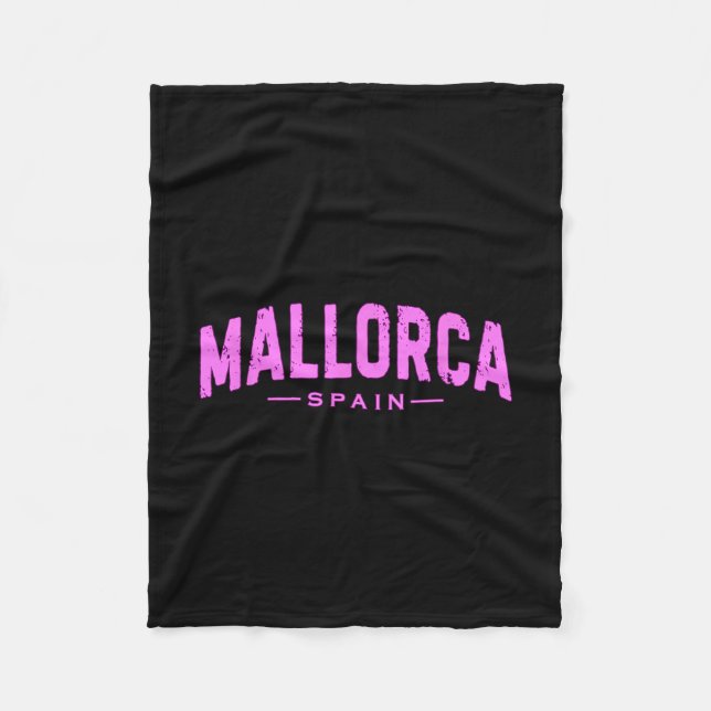 Mallorca Spain Learic Islands Vacation Summer Beac Fleece Blanket (Front)