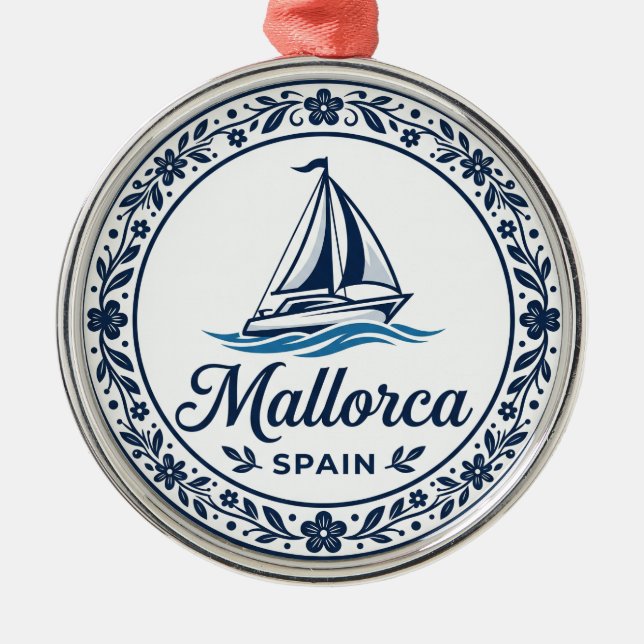Mallorca Spain Metal Ornament (Front)