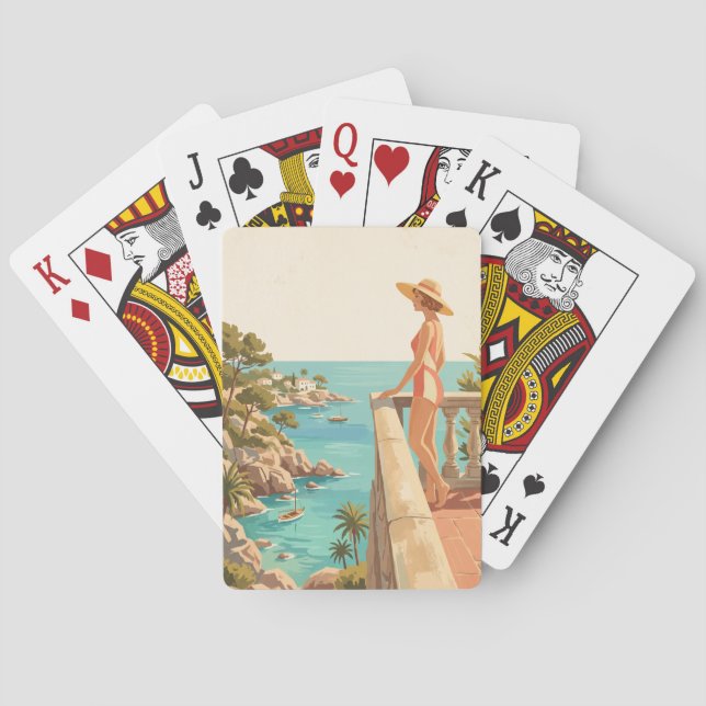 Mallorca Spain Playing Cards Deck Vintage Travel (Back)