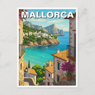 Mallorca Spain Travel Postcard