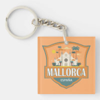 Mallorca Spain Travel Retro Badge