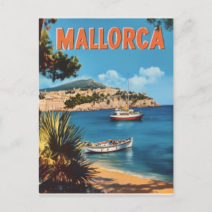 Mallorca vintage  postcard
