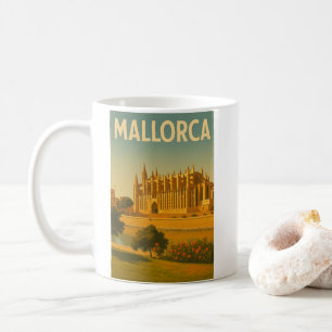 Mallorca Vintage Retro Cathedral Coffee Mug