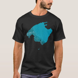 Mallorca Water Map T-Shirt
