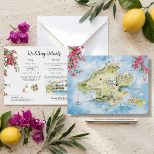 Mallorca Wedding Weekend Map   Spain Itinerary