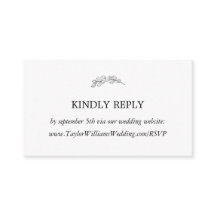 Mallory Elegant Minimalist Wedding Website RSVP
