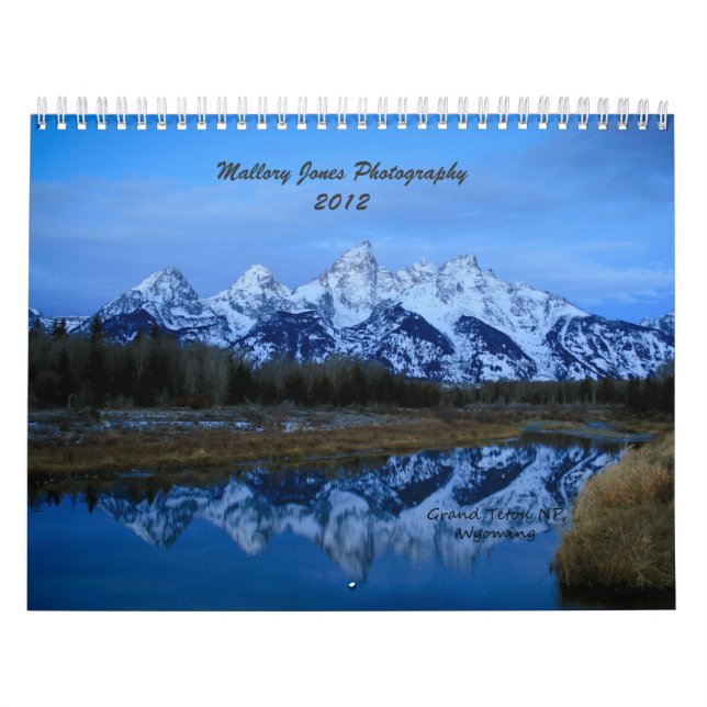 Mallory Jones Photography 2012 calendar (Cover)