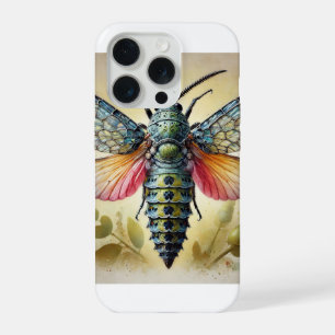 Mallosia insect watercolor painting 210824IREF249 iPhone 15 Pro Case