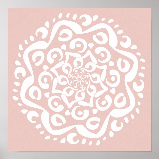 Mallow Mandala Poster (Front)