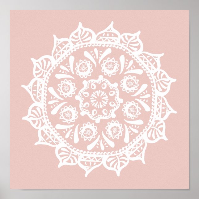 Mallow Mandala Poster (Front)