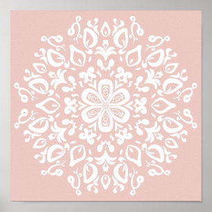 Mallow Mandala Poster