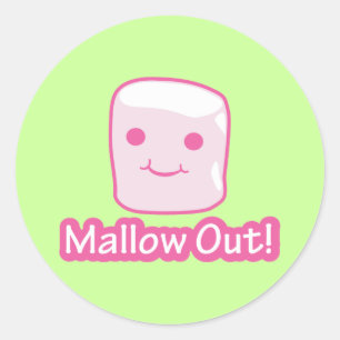 Mallow Out! Classic Round Sticker