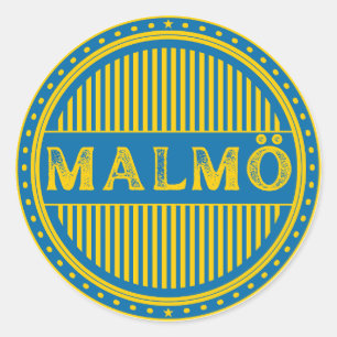 Malmö City Pride Emblem – Swedish Identity Classic Round Sticker