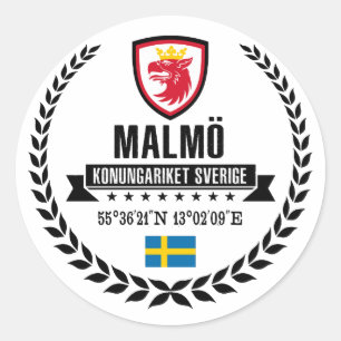 Malmö Classic Round Sticker