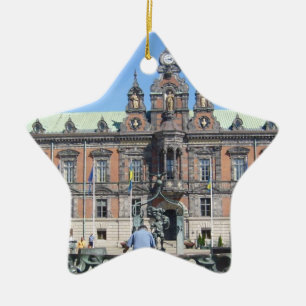 Malmö Sweden - City Hall Ceramic Tree Decoration