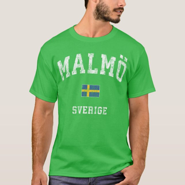 Malmo Sweden Sverige Athletic Sports family T-Shirt (Front)