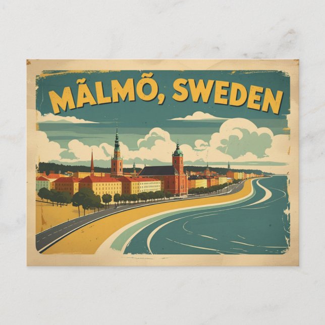 Malmo Sweden the Modern Coastal Gem Postcard (Front)