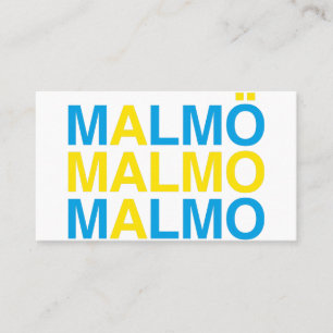 MALMO Swedish Flag Business Card
