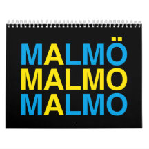 MALMO Swedish Flag Calendar