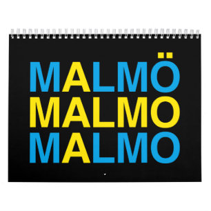 MALMO Swedish Flag Calendar