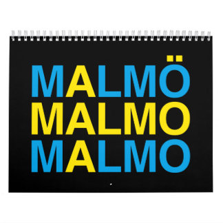 MALMO Swedish Flag Calendar