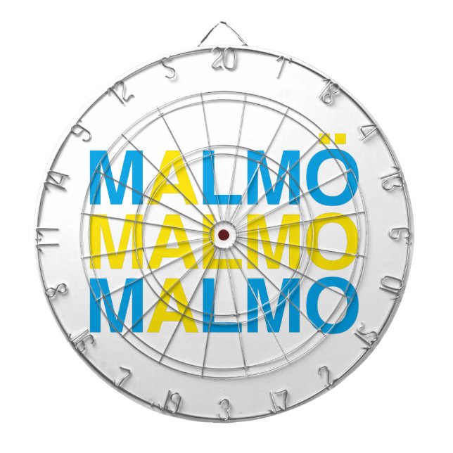 MALMO Swedish Flag Dartboard (Front)