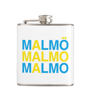 MALMO Swedish Flag Hip Flask