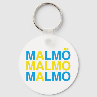 MALMO Swedish Flag Key Ring