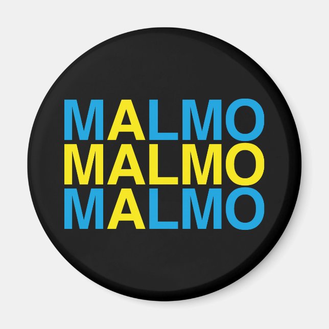 MALMO Swedish Flag Magnet (Front)