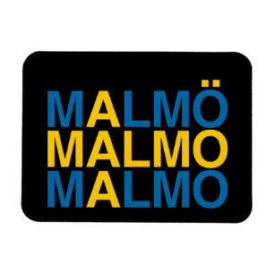 MALMO Swedish Flag Magnet
