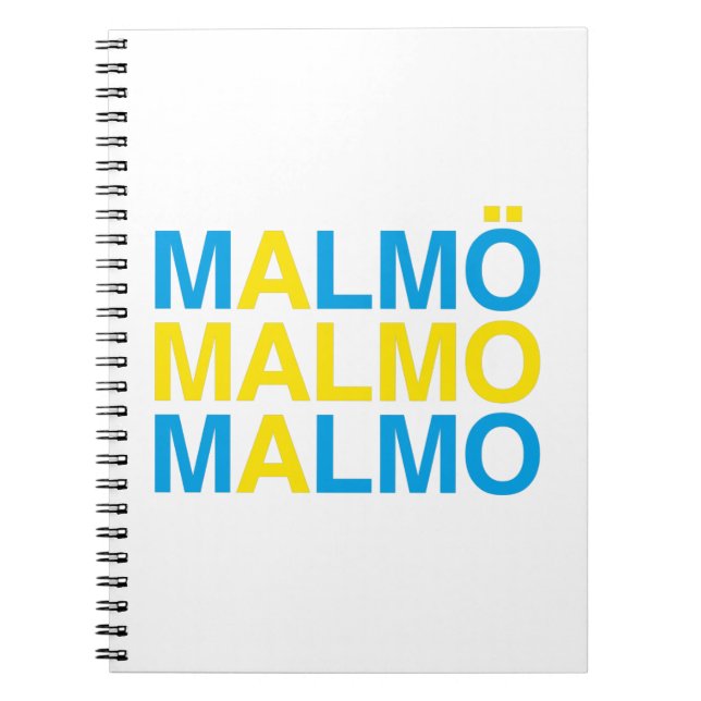 MALMO Swedish Flag Notebook (Front)