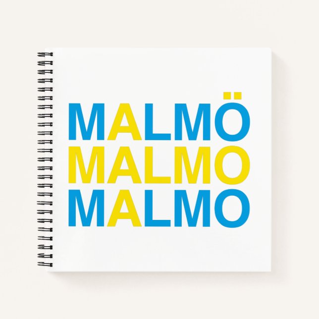 MALMO Swedish Flag Notebook (Front)