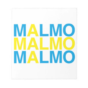 MALMO Swedish Flag Notepad
