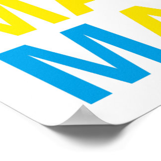 MALMO Swedish Flag Poster