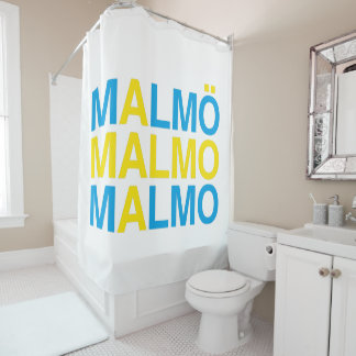 MALMO Swedish Flag Shower Curtain