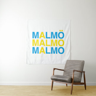 MALMO Swedish Flag Tapestry