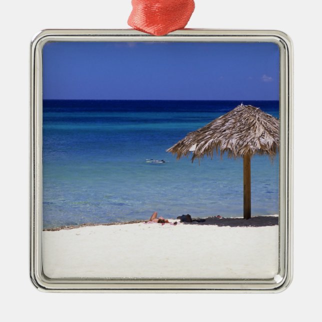 Malmok Beach, Aruba, Netherlands Antilles Metal Ornament (Front)