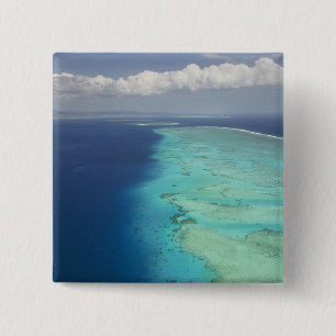 Malolo Barrier Reef off Malolo Island, Fiji 15 Cm Square Badge