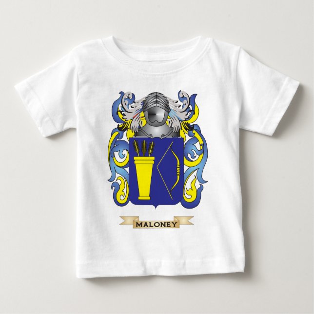 Maloney Coat of Arms (Family Crest) Baby T-Shirt (Front)