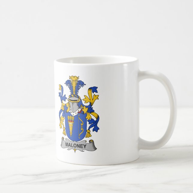 Maloney Family Crest Coffee Mug (Right)