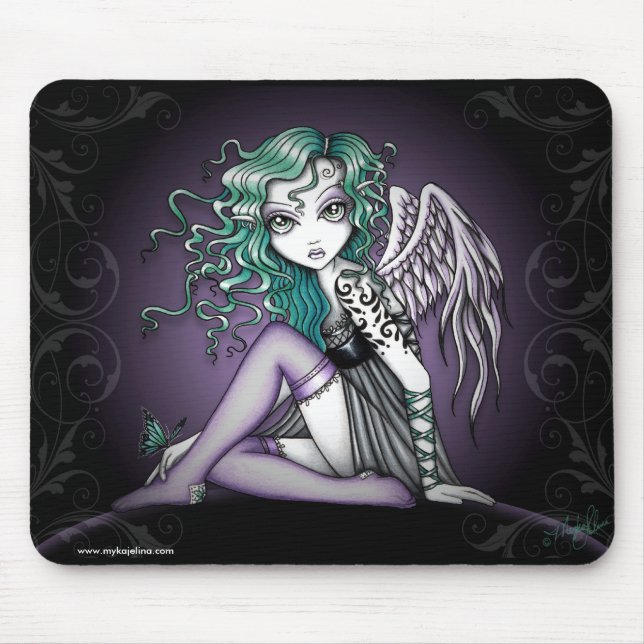Malory Cute Little Tattoo Angel Mouse Pad (Front)