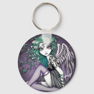 Malory Violet Tattoo Angel Keychain