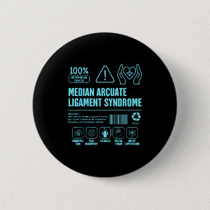 Mals awareness median arcuate ligament syndrome 6 cm round badge