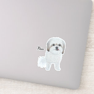 Malshi Bear Custom-Cut Vinyl Sticker
