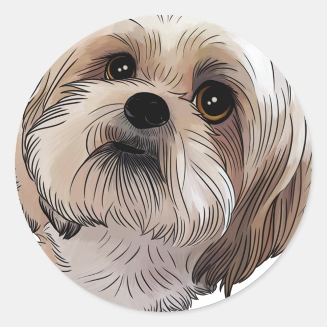 Malshi Mal-shi Classic Round Sticker (Front)